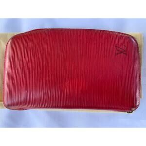 LOUIS VUITTON Epi Agenda Geode Wallet Red M63877 LV